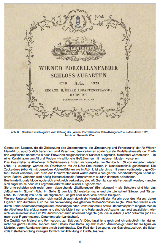 Augarten Porzellan 1926